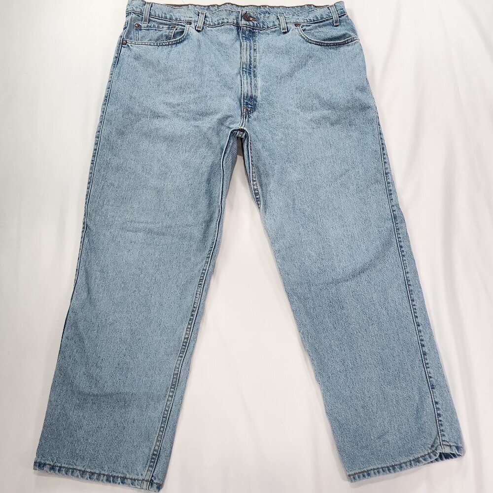 Levi's Loose Fit Denim Jean 44x30 Vintage 1998 Faded Baggy